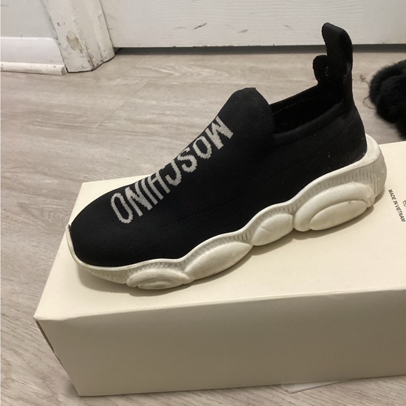 Moschino Shoes - Moschino Black and White Sneakers